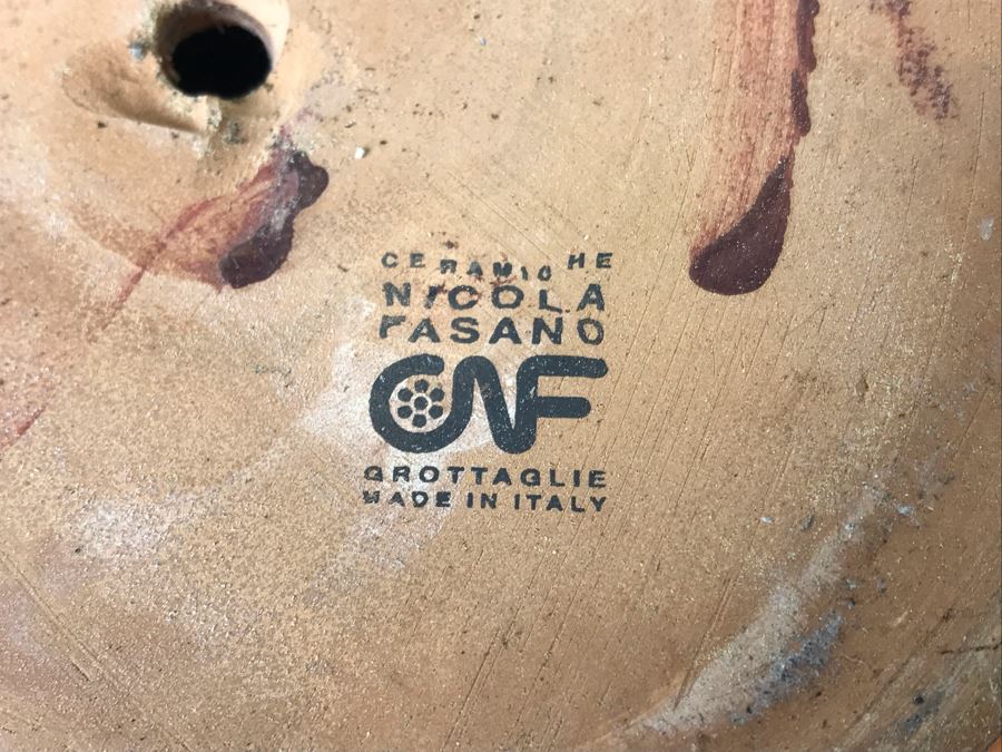 New Set Of (3) Glazed Ceramic Flower Pots By Nicola Fasano Made In Italy [Photo 11]