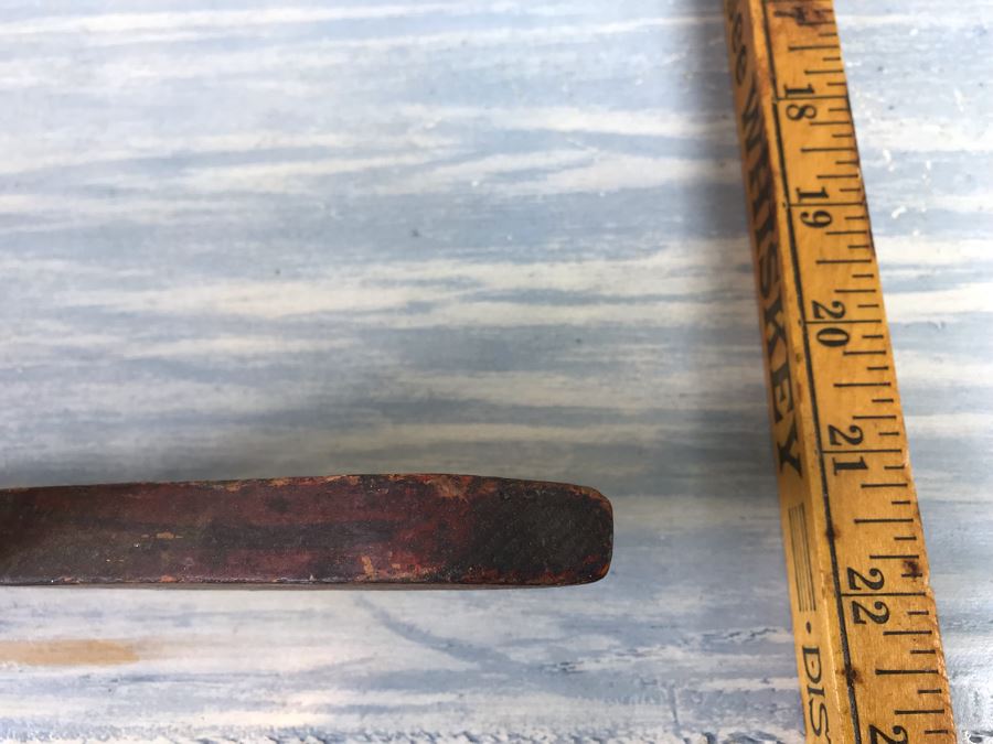 Vintage Red Hand Painted Doll Crib Missing Bottom Slats [Photo 12]