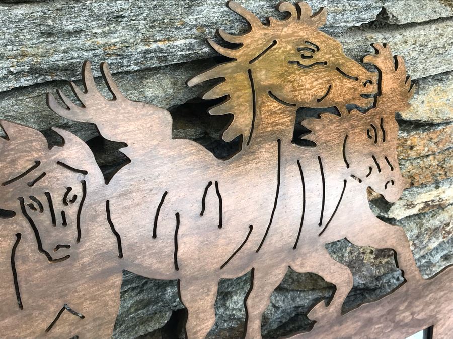 Laser Cut Metal Horse Wall Mirror [Photo 4]
