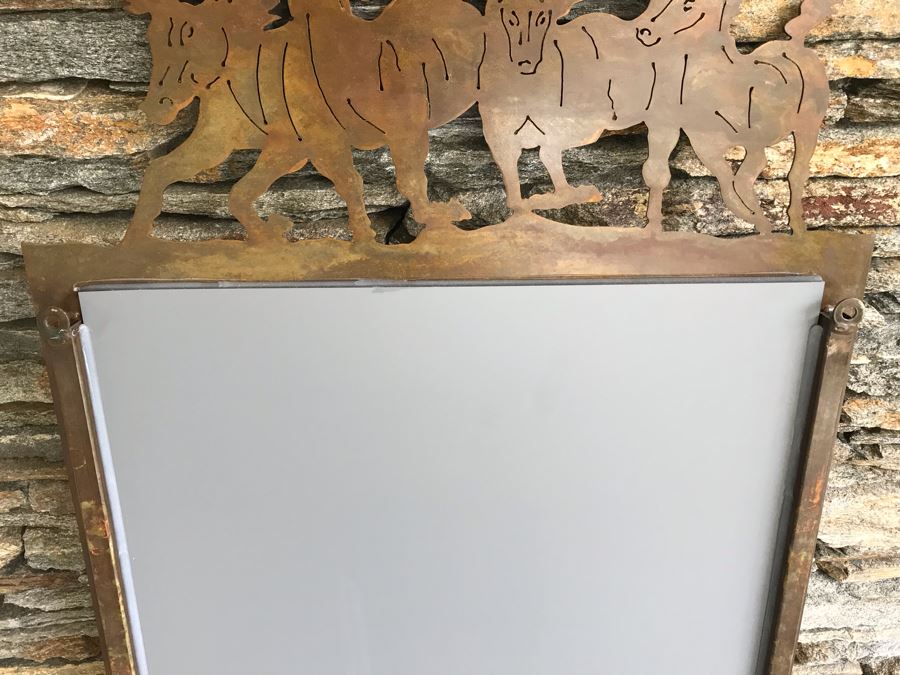 Laser Cut Metal Horse Wall Mirror [Photo 7]