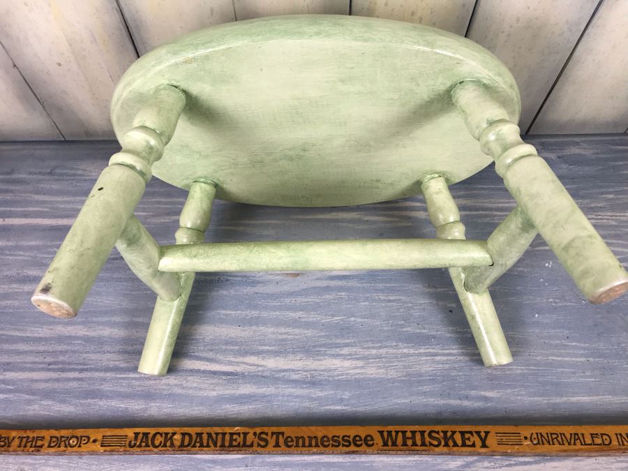 Hand Painted Wooden Stool [Photo 5]