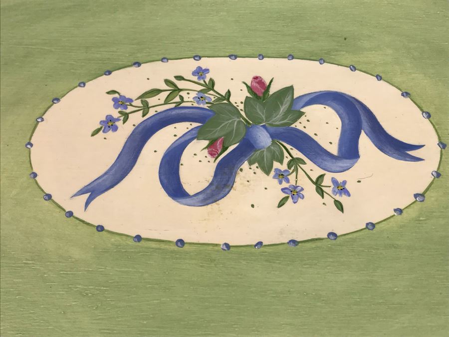 Hand Painted Wooden Stool [Photo 4]