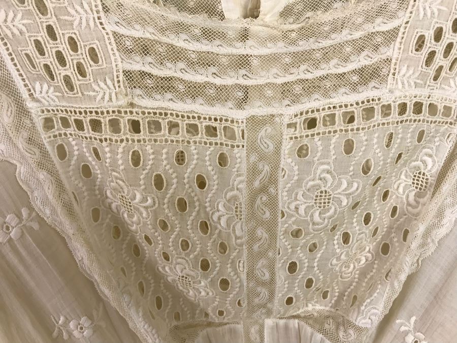 Pair Of Vintage Women's White Lace Dresses [Photo 5]