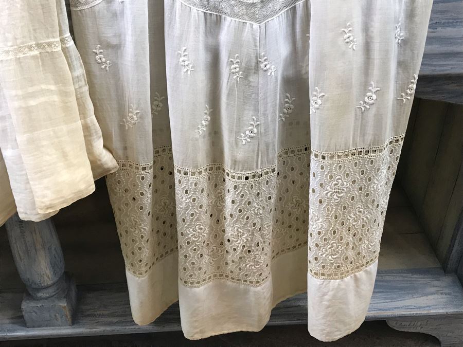 Pair Of Vintage Women's White Lace Dresses [Photo 13]