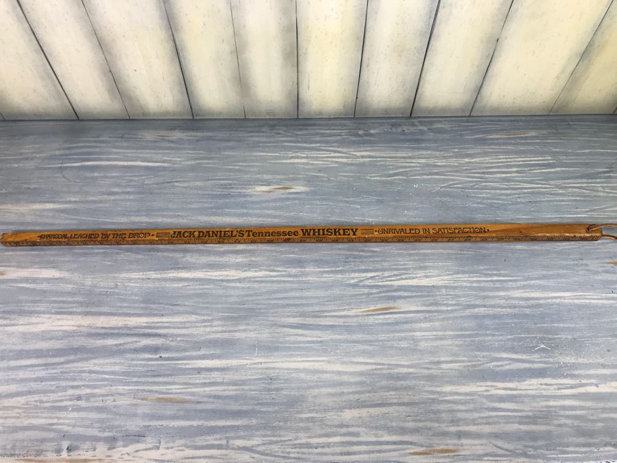 Vintage Jack Daniel's Tennessee Whiskey Advertising Square Measuring Yard Stick US And Metric [Photo 7]