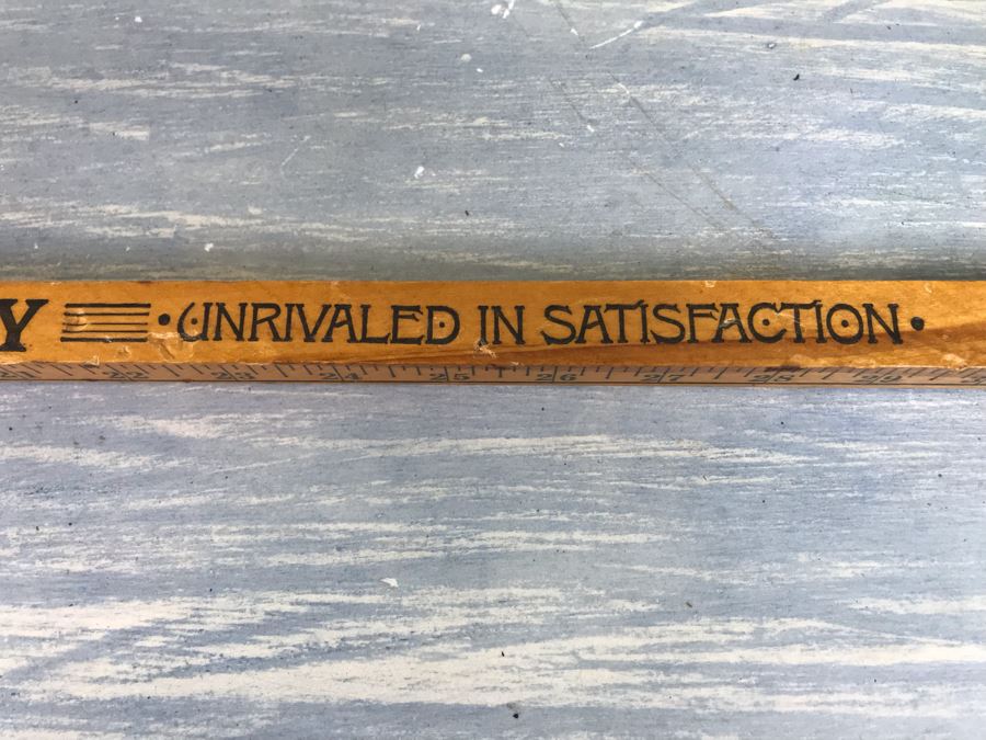 Vintage Jack Daniel's Tennessee Whiskey Advertising Square Measuring Yard Stick US And Metric [Photo 10]