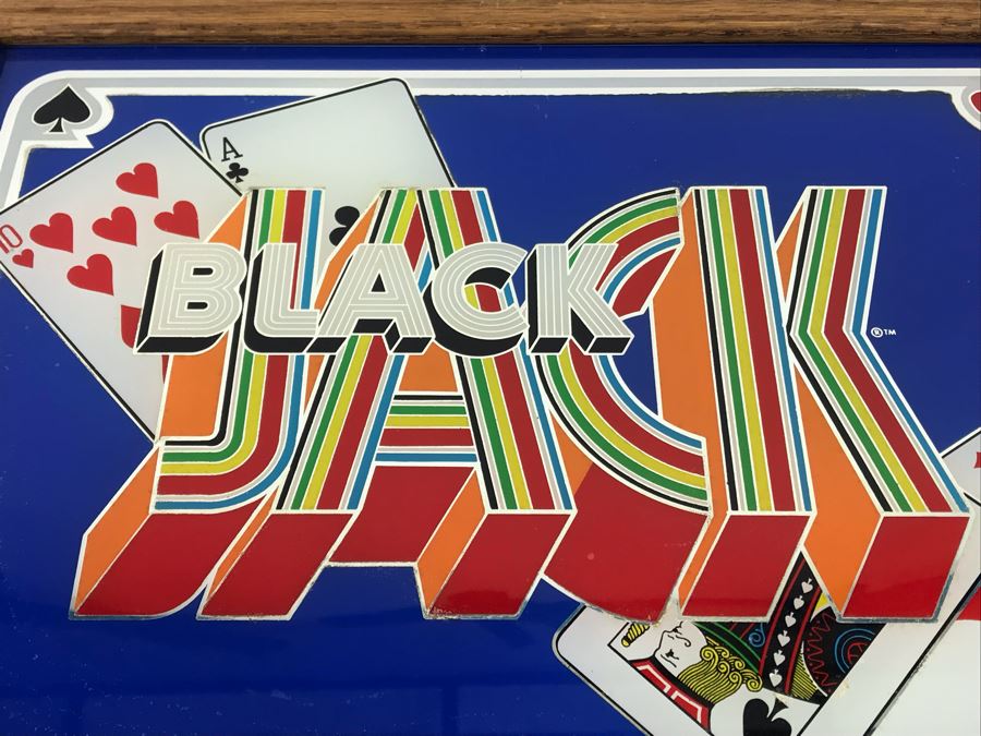 Vintage Framed Black Jack Framed Mirror 18' X 13.5' [Photo 5]