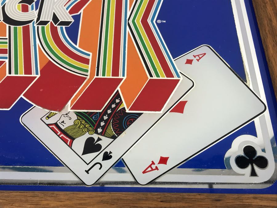 Vintage Framed Black Jack Framed Mirror 18' X 13.5' [Photo 4]