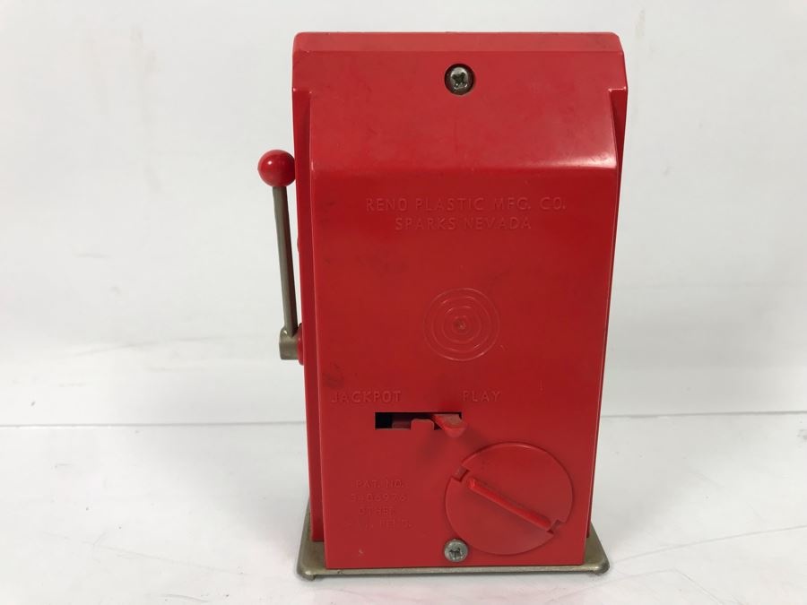 Mini Jackpot Bank Slot Machine Welcome To Fabulous Las Vegas Advertising By Reno Plastic Mfg Co Sparks Nevada 3.5' X 6' [Photo 5]