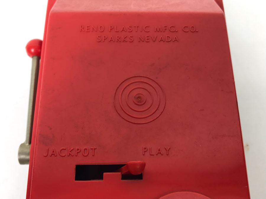 Mini Jackpot Bank Slot Machine Welcome To Fabulous Las Vegas Advertising By Reno Plastic Mfg Co Sparks Nevada 3.5' X 6' [Photo 7]