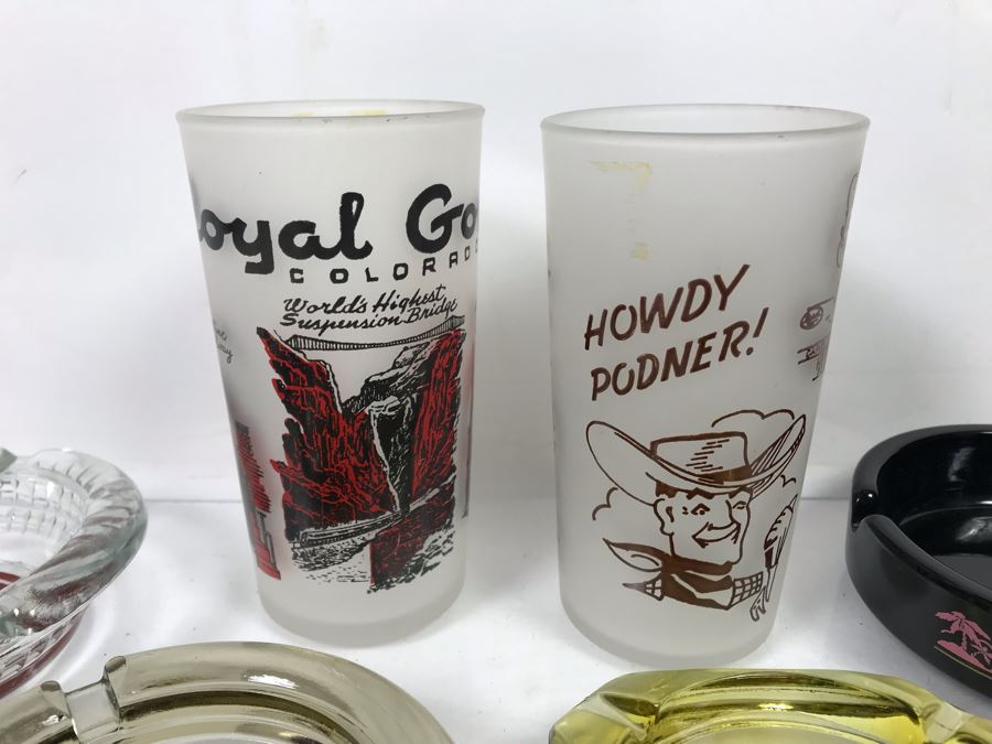 Vintage Las Vegas Ashtrays And Pair Of Las Vegas Drinking Glasses [Photo 13]