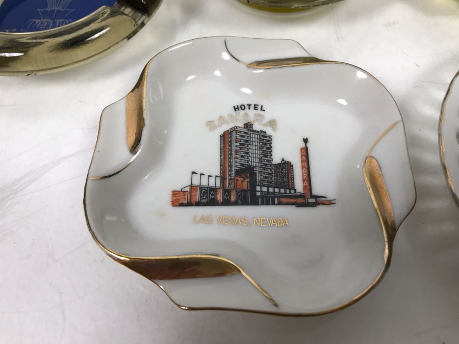 Vintage Las Vegas Ashtrays And Pair Of Las Vegas Drinking Glasses [Photo 7]