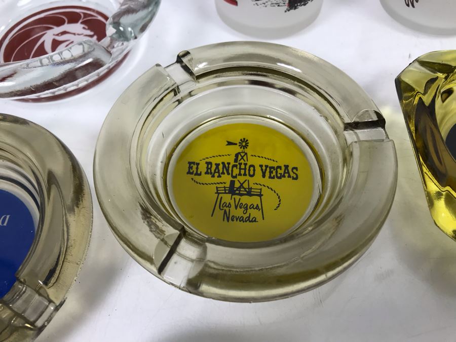Vintage Las Vegas Ashtrays And Pair Of Las Vegas Drinking Glasses [Photo 9]