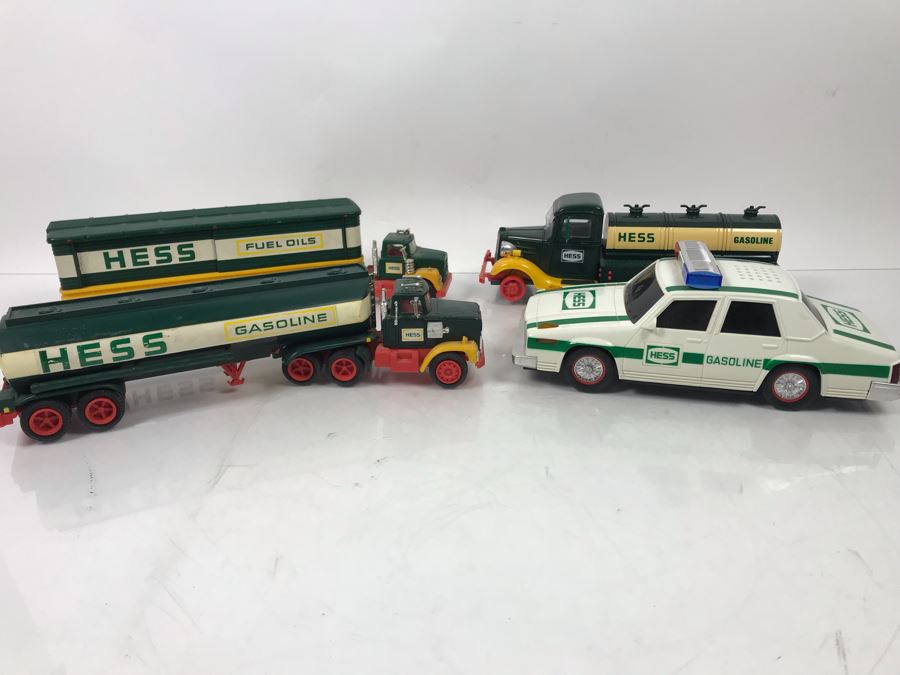 (4) Collectible HESS Toy Trucks