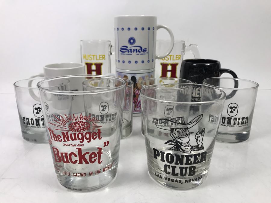 Las Vegas Casino Advertising Glasses and Coffee Cups