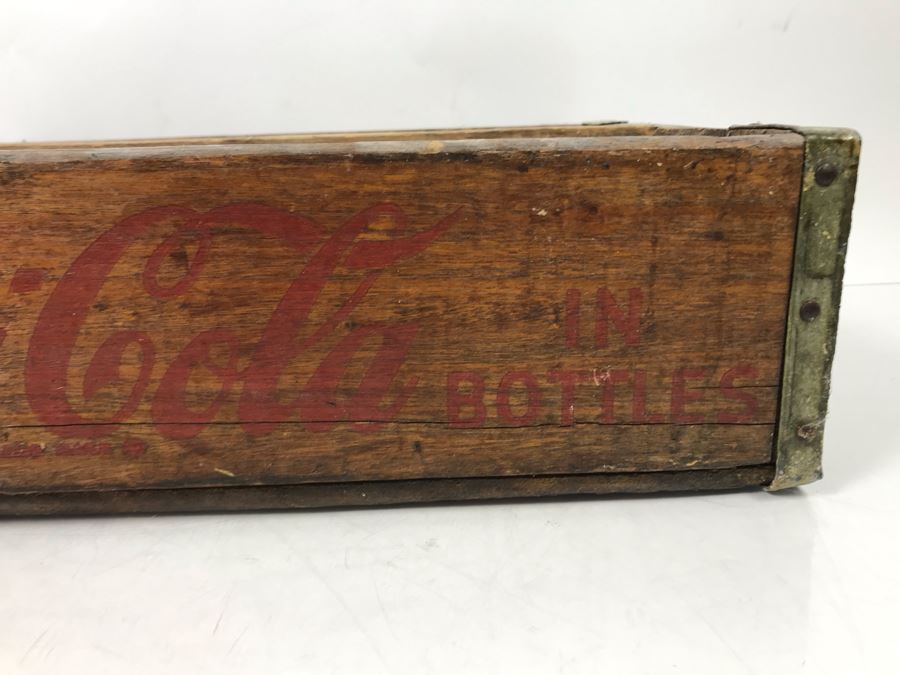 Vintage Bakersfield CA Wooden Drink Coca-Cola In Bottles Crate [Photo 5]
