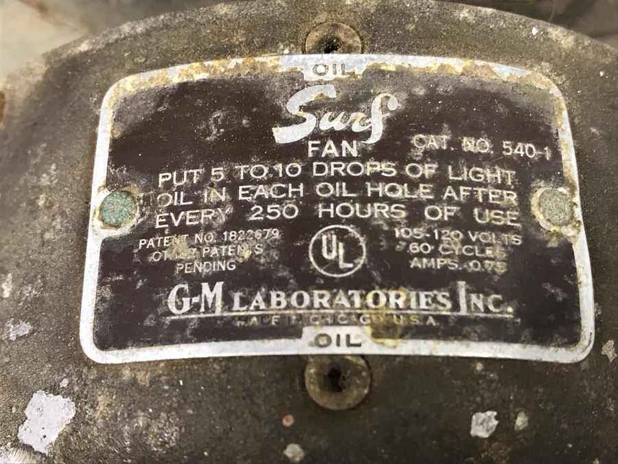 GM Laboratories Surf Metal Industrial Fan Working [Photo 9]