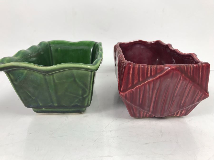 Pair Of McCoy USA Ceramic Planters 7'L And 7.5'L [Photo 8]