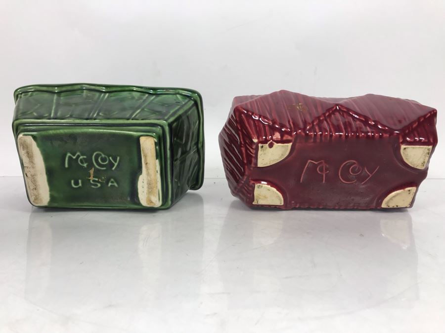 Pair Of McCoy USA Ceramic Planters 7'L And 7.5'L [Photo 2]