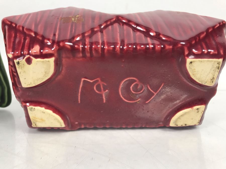 Pair Of McCoy USA Ceramic Planters 7'L And 7.5'L [Photo 5]