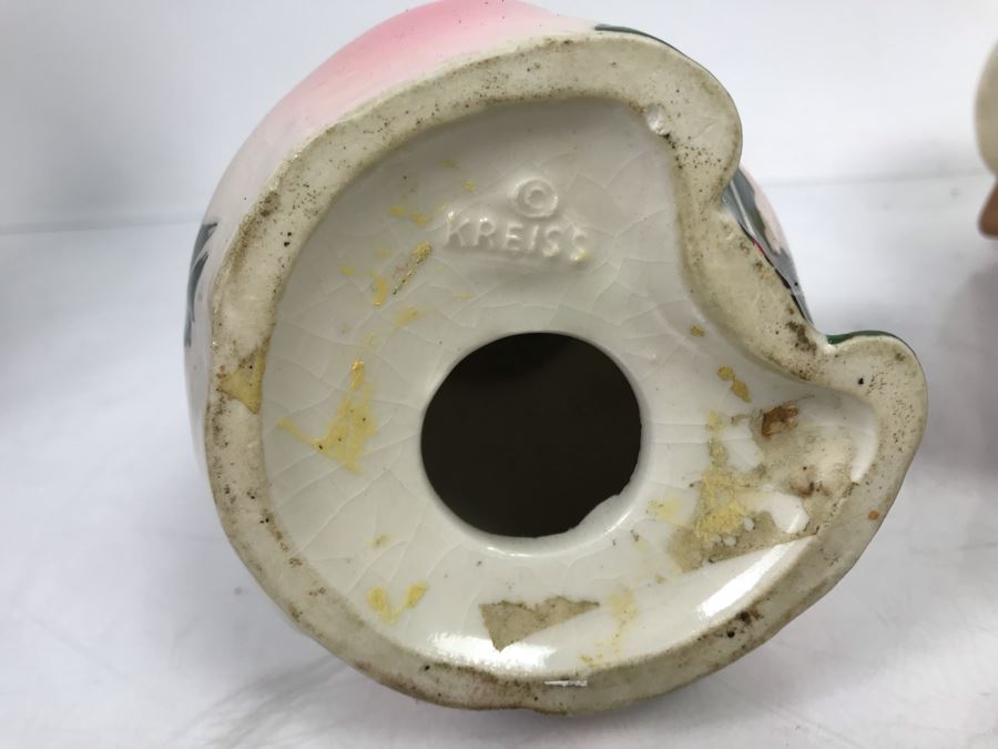 Pair Of Vintage Piggy Banks - Twin Winton Califo USA And Kreiss [Photo 8]