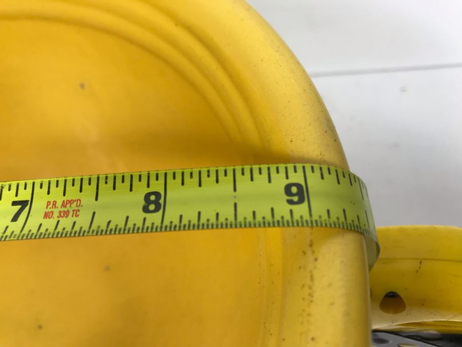 Pair Of Yellow And Pink Bauer Pottery Mixing Bowls 9'R And 6'R [Photo 9]