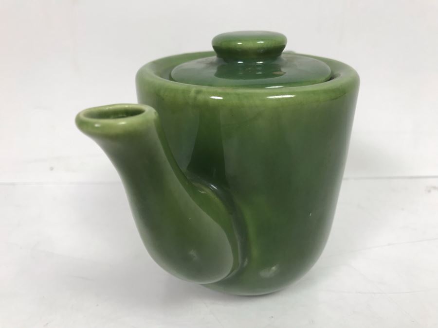 Vintage Green Bauer Pot With Lid - Note Lid Has Slight Chip On Inside Rim - See Photo [Photo 3]