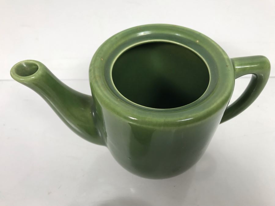 Vintage Green Bauer Pot With Lid - Note Lid Has Slight Chip On Inside Rim - See Photo [Photo 4]