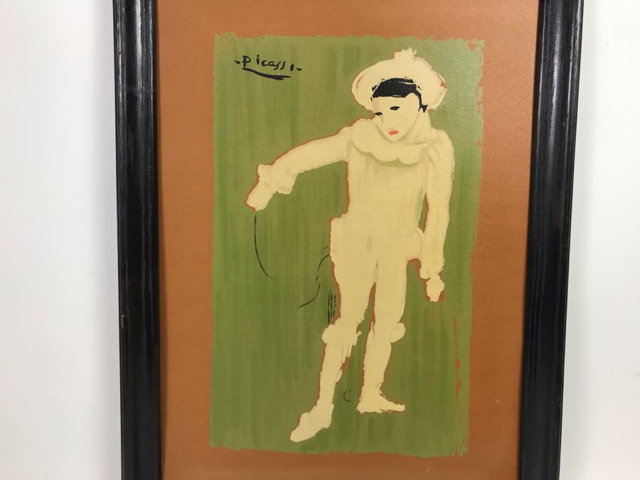 Framed Picasso White Clown Print 18 X 24 [Photo 3]