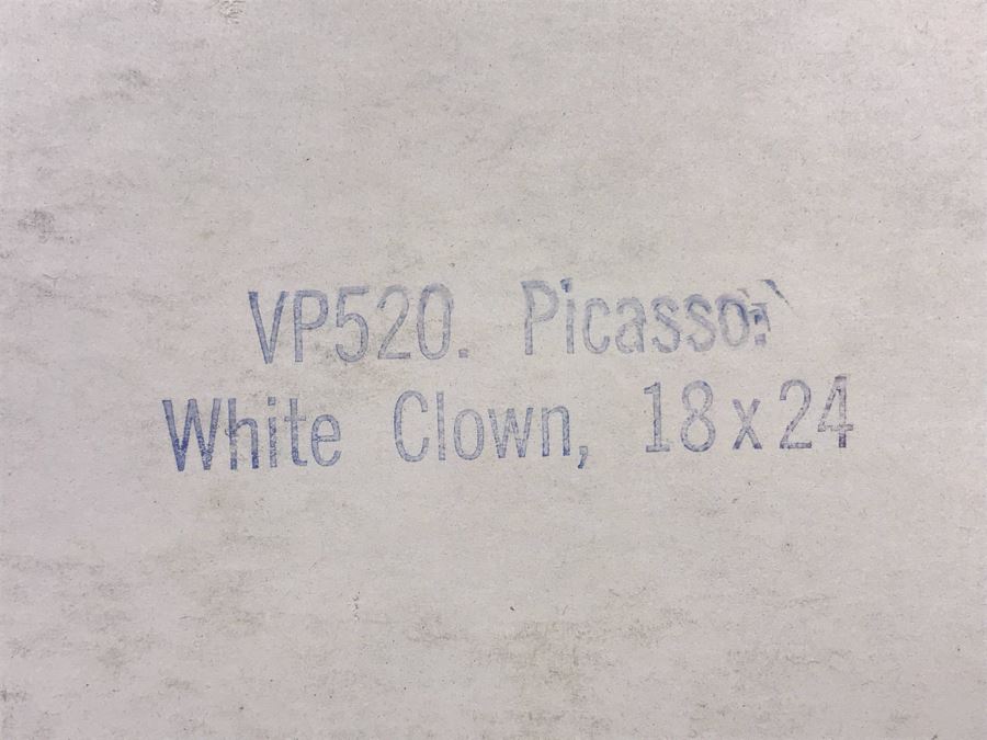 Framed Picasso White Clown Print 18 X 24 [Photo 10]