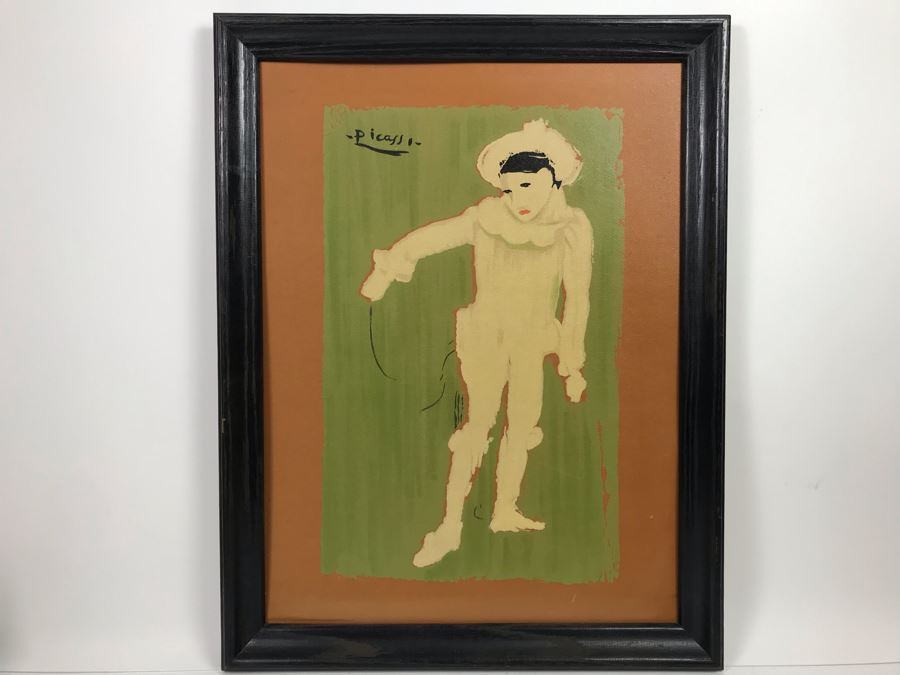 Framed Picasso White Clown Print 18 X 24 [Photo 2]