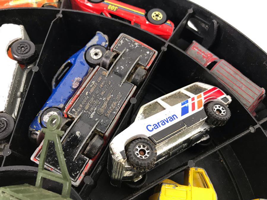 1968 Mattel Hot Wheels Super Rally Case Filled With Various Cars Including Hot Wheels, Goodee, Matchbox And More - See Photos [Photo 15]