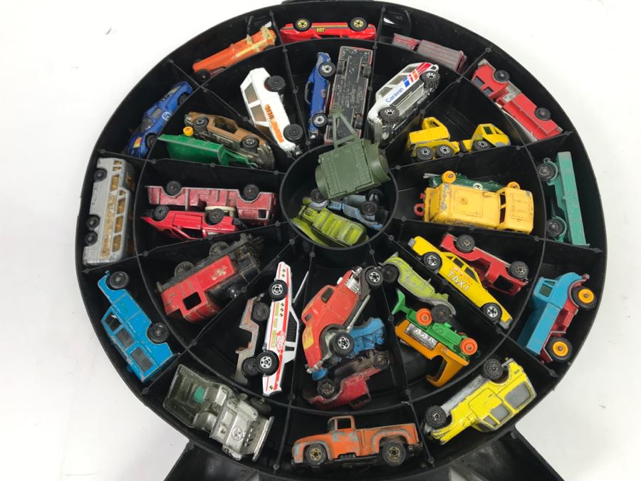1968 Mattel Hot Wheels Super Rally Case Filled With Various Cars Including Hot Wheels, Goodee, Matchbox And More - See Photos [Photo 3]