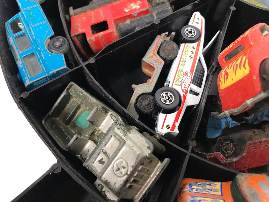 1968 Mattel Hot Wheels Super Rally Case Filled With Various Cars Including Hot Wheels, Goodee, Matchbox And More - See Photos [Photo 19]