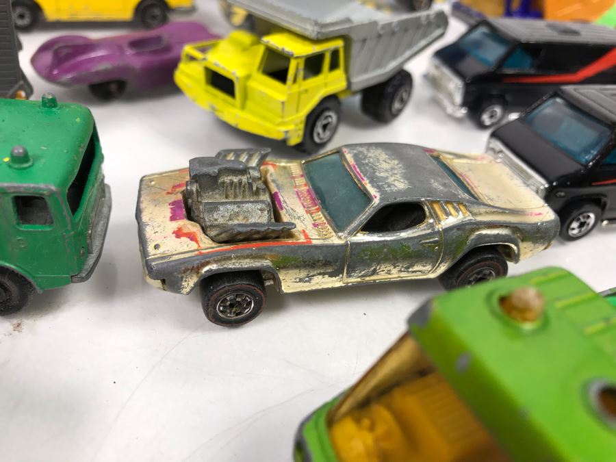 Various Cars Including Hot Wheels Redline Cars And Matchbox With Car Case [Photo 10]