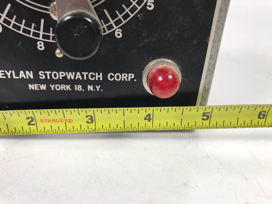 Vintage Meylan Stopwatch Corp Electronic Timer With Buzzer 5'W  X 5'H [Photo 6]