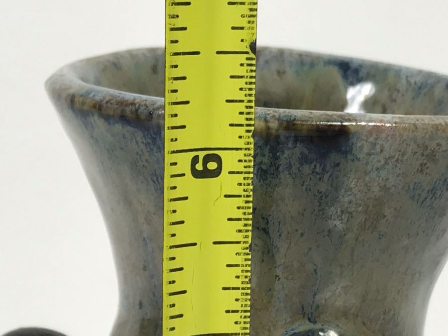 Signed Japanese Pottery Vase 6'H [Photo 12]