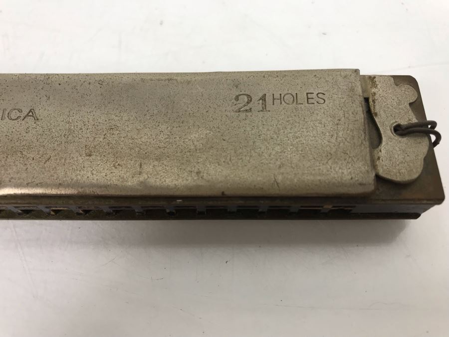 (3) Vintage Harmonicas: M. Hohner Marine Band, Hohner Blues Band, Eagle Band Harmonica [Photo 7]