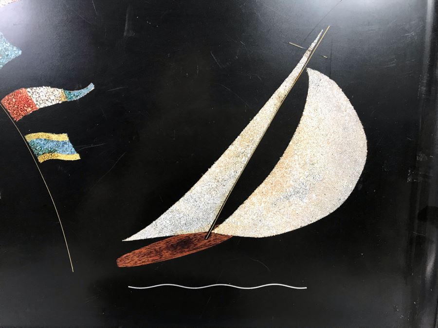 Pair Of Couroc Of Monterey California Inlaid Trays [Photo 3]