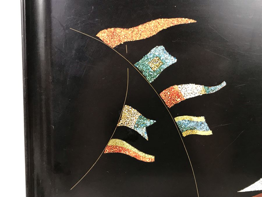 Pair Of Couroc Of Monterey California Inlaid Trays [Photo 5]