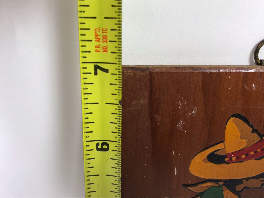 Pair Of Well Executed Mexican Native Stick Art / Straw Folk Art Paintings And Pair Of Hand Painted Mexican Scene Paintings On Board [Photo 13]