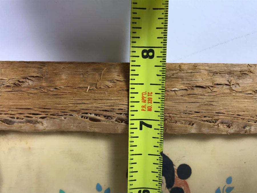 Original Artwork Of Native American Woman In Wooden Frame And Cowboy Wrangler Sylvanart Etching In Wood From Yellowstone Park, WY [Photo 11]