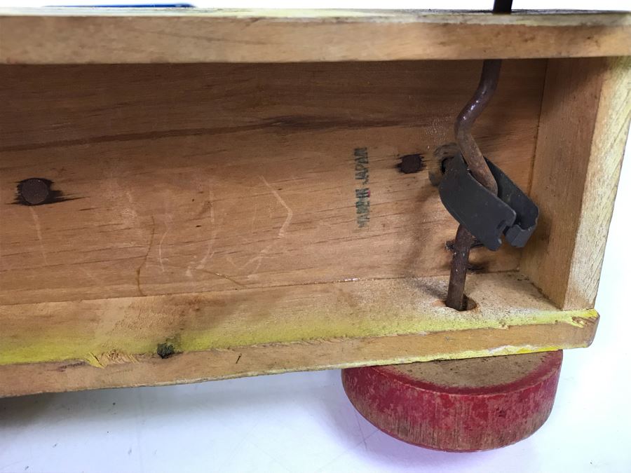 Vintage Kids Toys Lot With Fisher Price Corn Popper, Little Snoopy, Humpty Dumpty, Tug-A-Bug And Japanese Wooden Train Toy [Photo 22]