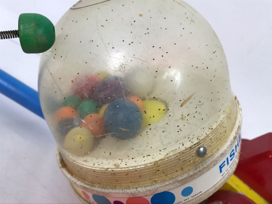 Vintage Kids Toys Lot With Fisher Price Corn Popper, Little Snoopy, Humpty Dumpty, Tug-A-Bug And Japanese Wooden Train Toy [Photo 15]