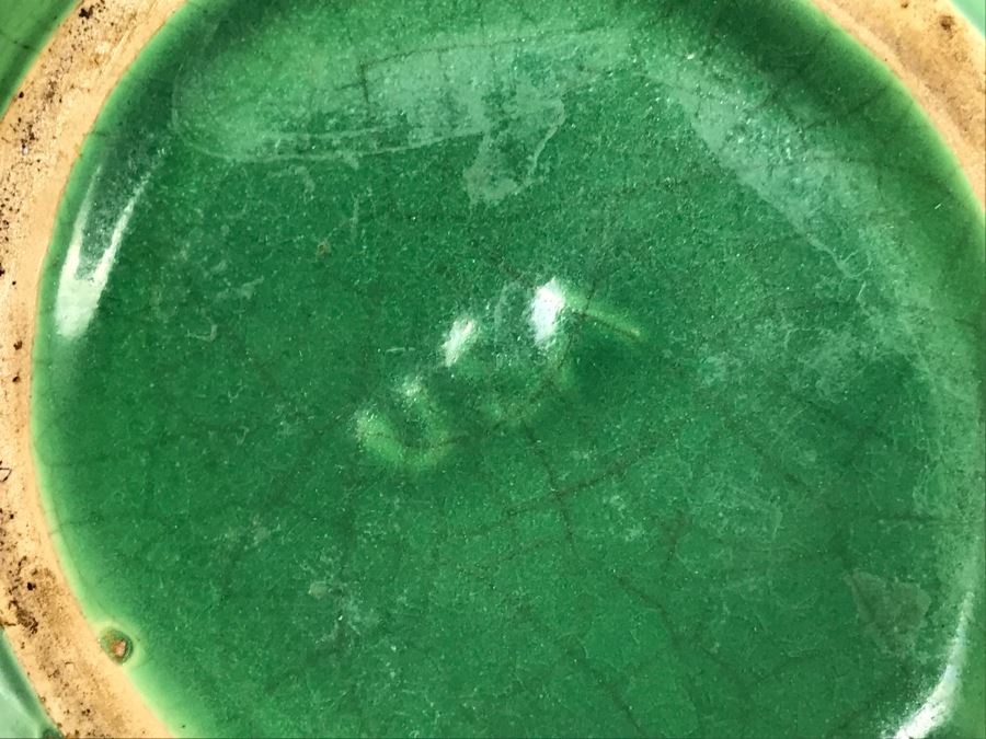 Green USA Pottery Teapot 7.5'H And Yellow Caliente USA Pottery 6.5'H [Photo 10]