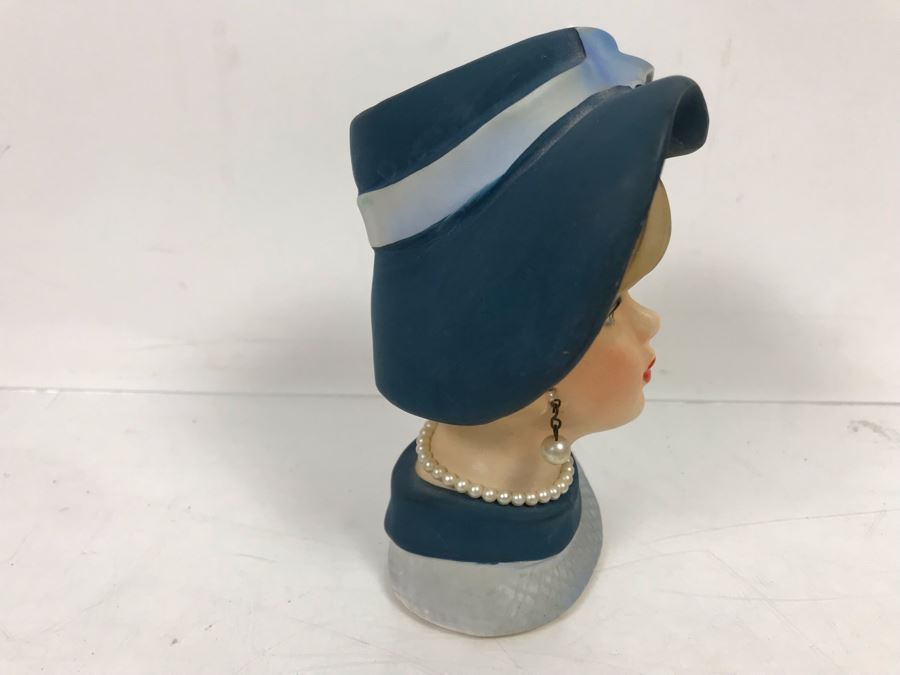 Vintage Napcoware C7494 Lady Head Vase 6'H [Photo 4]