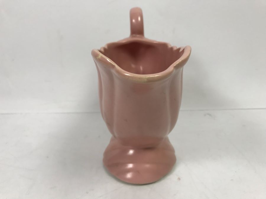 Pink Bauer Pottery Gravy Boat 7'H