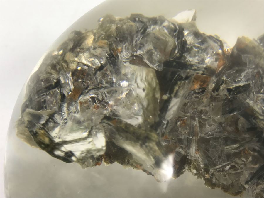 4' Lucite Paperweight With Emio Mico By Bernard Drummond Ltd Los Angeles, California [Photo 5]