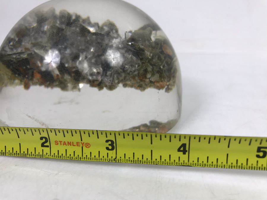 4' Lucite Paperweight With Emio Mico By Bernard Drummond Ltd Los Angeles, California [Photo 19]