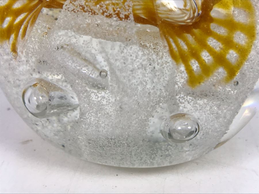 Pair Of Art Glass Paperweights: Adam Jablonski Poland And Ciig [Photo 14]